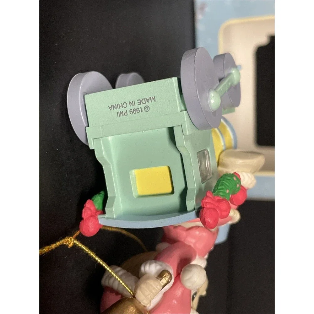Precious Moments - Brighten Up/Light Up Ornament - Boy on Train 1998